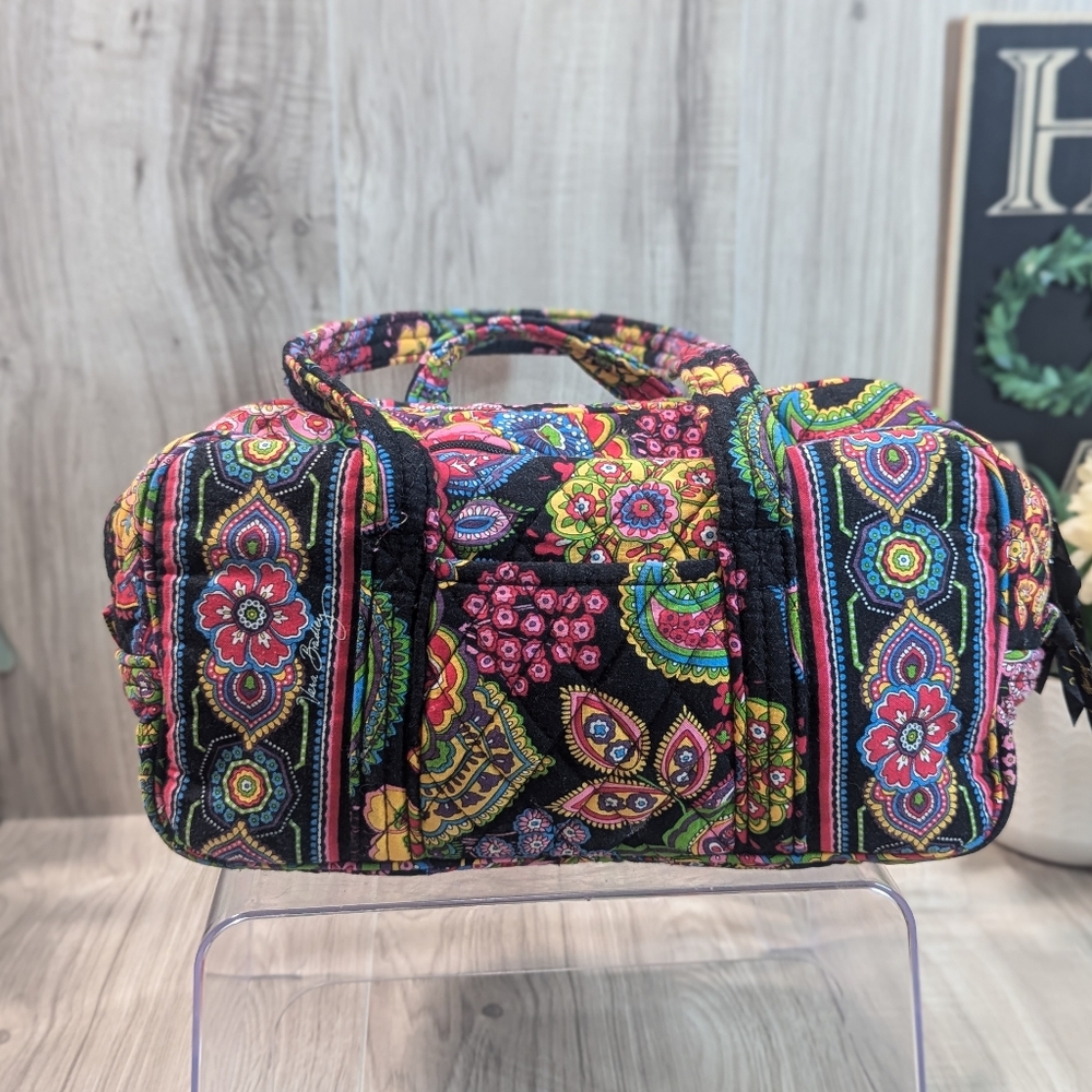 Vera Bradley Authentic Symphony in Hue Patterned Hand Bag Barrel Duffel Purse